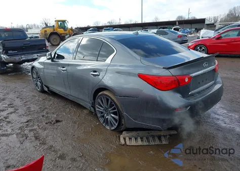 2017 Infiniti Q50 3.0T Red Sport 400 из США, поврежденный, VIN JN1FV7AP7HM850618